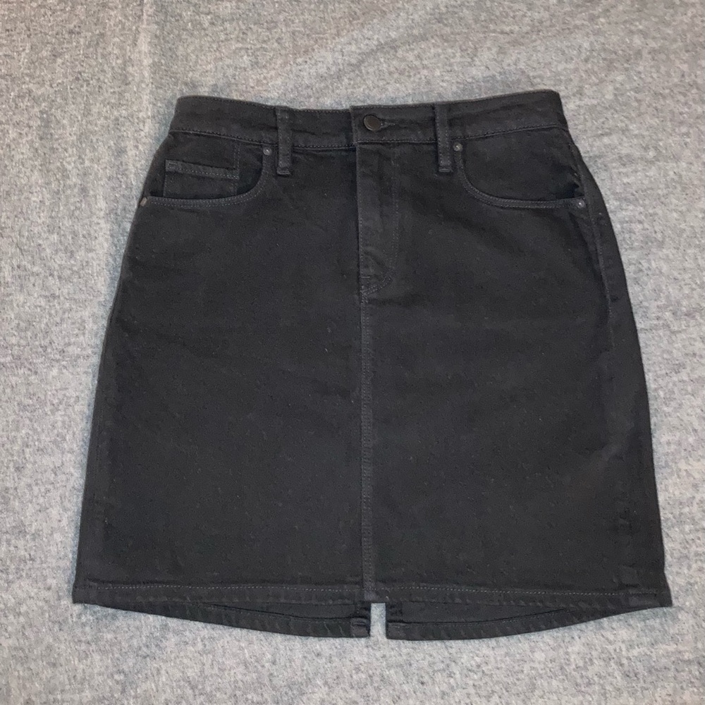 HUDSON JEANS lulu black denim mini skirt